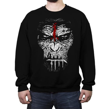 War Paint - Crew Neck Sweatshirt Crew Neck Sweatshirt RIPT Apparel Small / Black