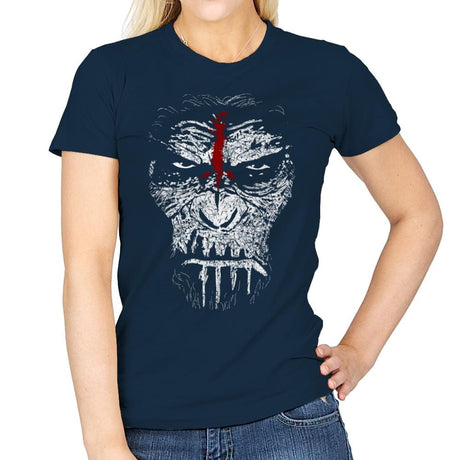 War Paint - Womens T-Shirts RIPT Apparel Small / Navy