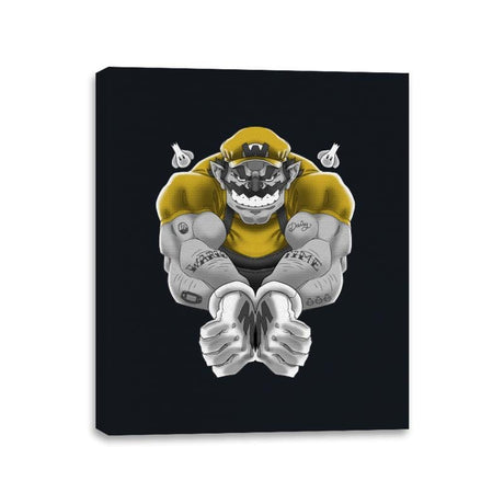 Wario Time - Canvas Wraps Canvas Wraps RIPT Apparel 11x14 / Black