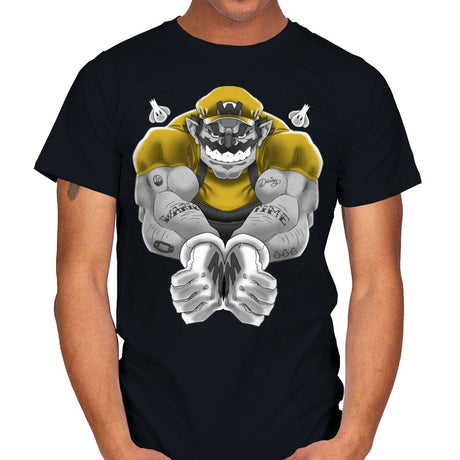 Wario Time - Mens T-Shirts RIPT Apparel Small / Black