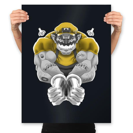 Wario Time - Prints Posters RIPT Apparel 18x24 / Black