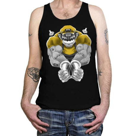 Wario Time - Tanktop Tanktop RIPT Apparel X-Small / Black