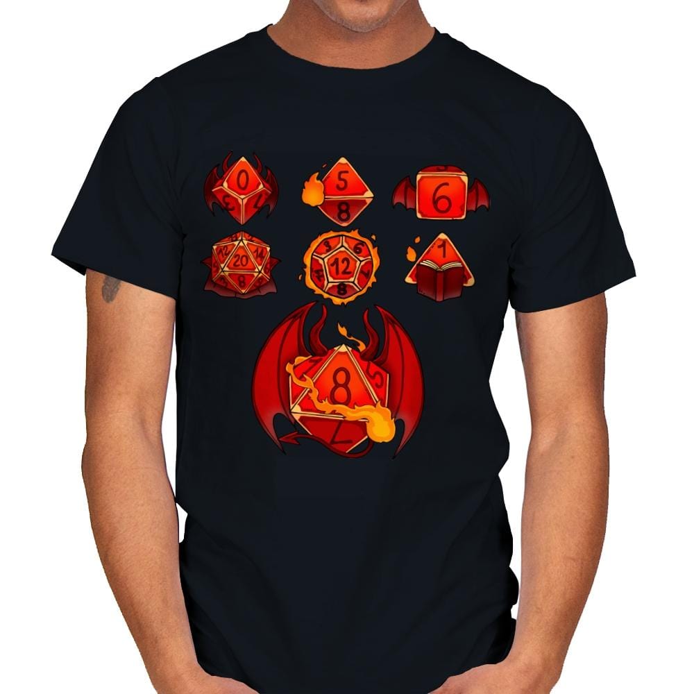 Warlock Set Dice - Mens T-Shirts RIPT Apparel Small / Black