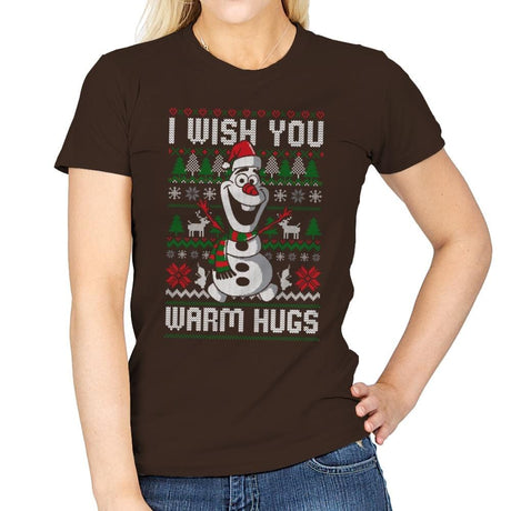 Warm Hugs! - Womens T-Shirts RIPT Apparel Small / Dark Chocolate