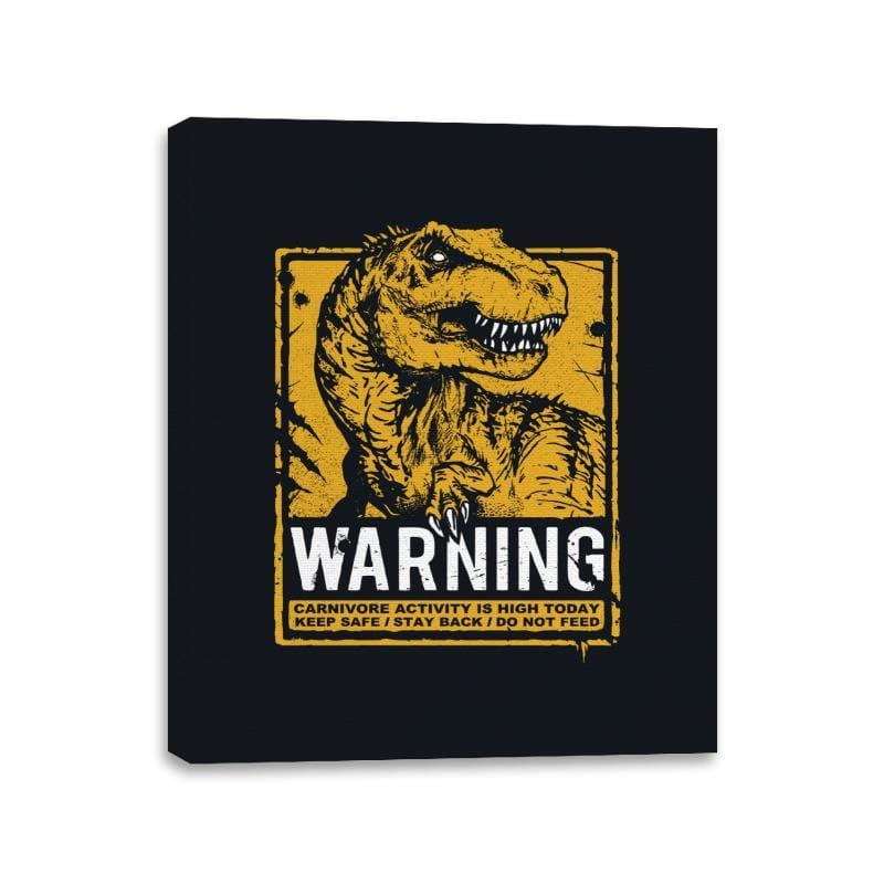 Warning: Carnivore - Canvas Wraps Canvas Wraps RIPT Apparel 11x14 / Black