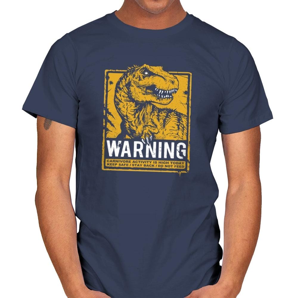 Warning: Carnivore - Mens T-Shirts RIPT Apparel Small / Navy