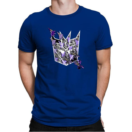 Warper Tessellation - 80s Blaarg - Mens Premium T-Shirts RIPT Apparel Small / Royal