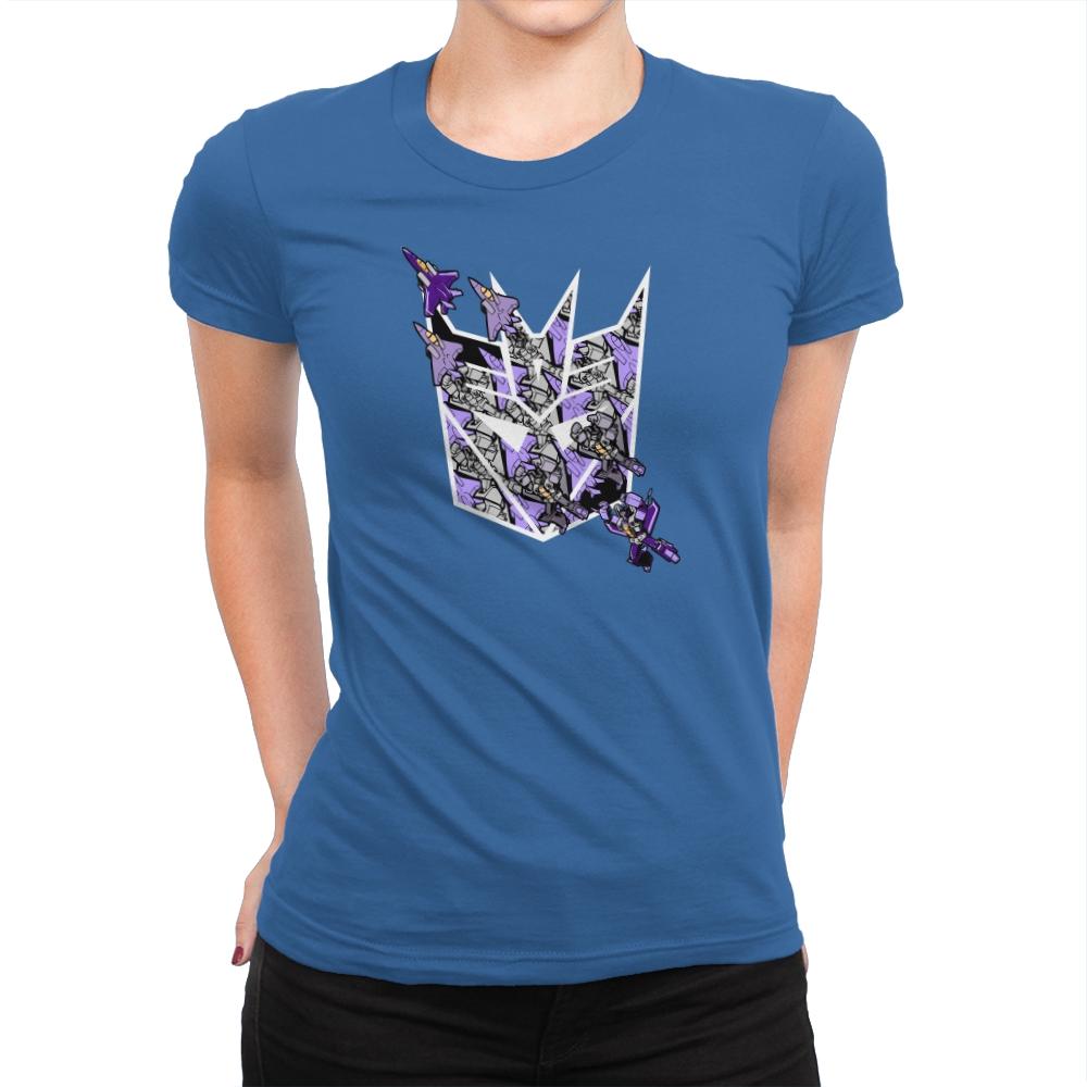 Warper Tessellation - 80s Blaarg - Womens Premium T-Shirts RIPT Apparel Small / Royal