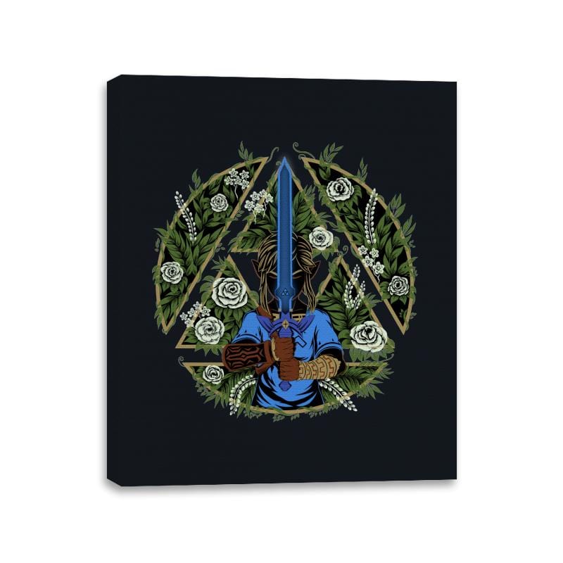 Warrior in the Forest - Canvas Wraps Canvas Wraps RIPT Apparel 11x14 / Black