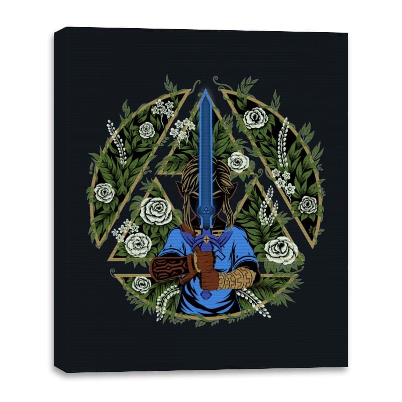 Warrior in the Forest - Canvas Wraps Canvas Wraps RIPT Apparel 16x20 / Black