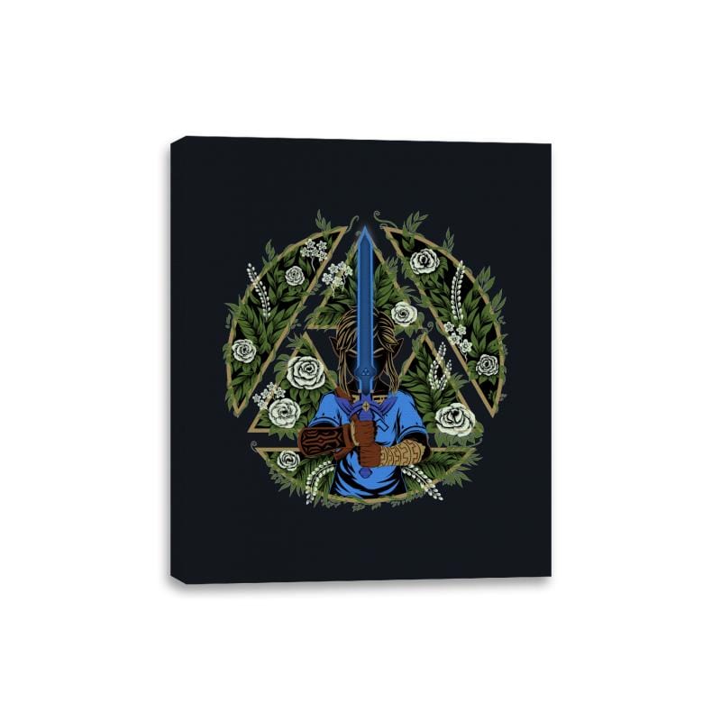 Warrior in the Forest - Canvas Wraps Canvas Wraps RIPT Apparel 8x10 / Black