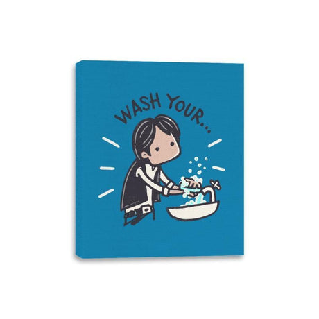 Wash Your Han - Canvas Wraps Canvas Wraps RIPT Apparel 8x10 / Sapphire