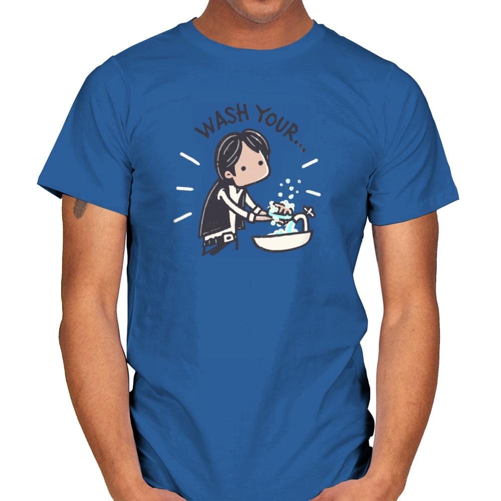 Wash Your Han - Mens T-Shirts RIPT Apparel Small / Royal