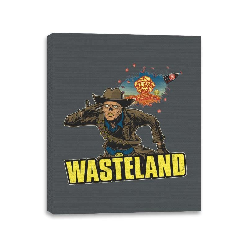 Wasteland - Canvas Wraps Canvas Wraps RIPT Apparel 11x14 / Charcoal