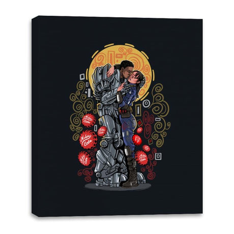 Wasteland Kiss - Canvas Wraps Canvas Wraps RIPT Apparel 16x20 / Black