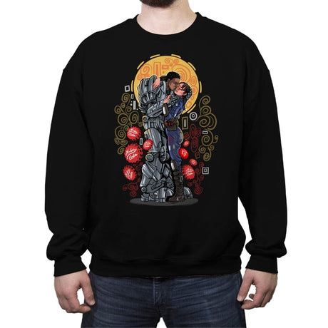 Wasteland Kiss - Crew Neck Sweatshirt Crew Neck Sweatshirt RIPT Apparel Small / Black