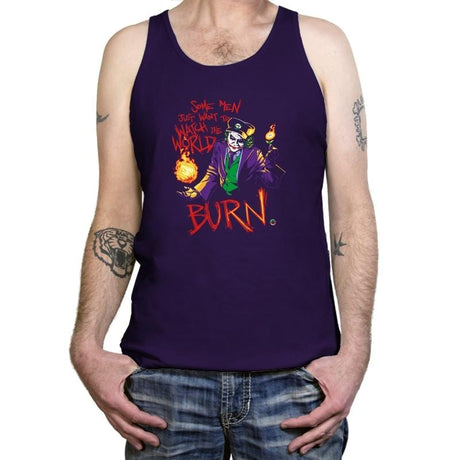 Watch The World Burn Exclusive - Tanktop Tanktop RIPT Apparel X-Small / Team Purple