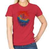 Watchers of the Wall - Pop Impressionism - Womens T-Shirts RIPT Apparel Small / Red