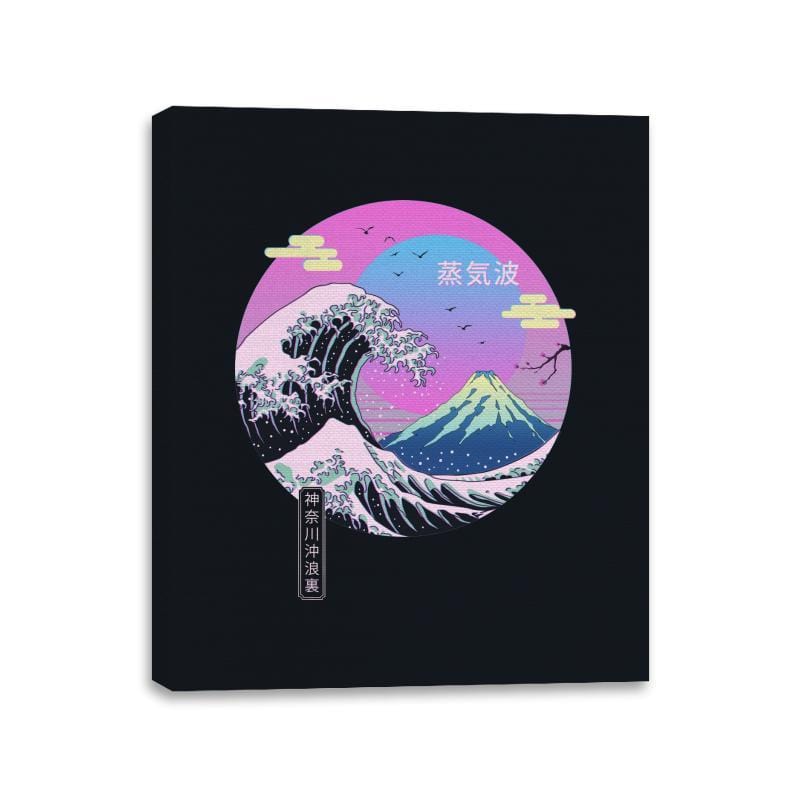 Wave Aesthetics - Canvas Wraps Canvas Wraps RIPT Apparel 11x14 / Black