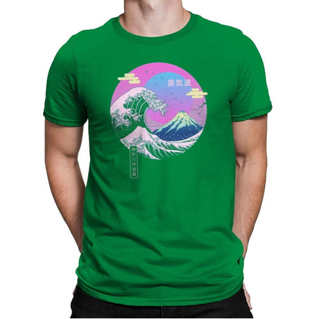 Wave Aesthetics - Mens Premium T-Shirts RIPT Apparel Small / Kelly