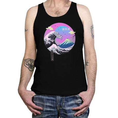 Wave Aesthetics - Tanktop Tanktop RIPT Apparel X-Small / Black