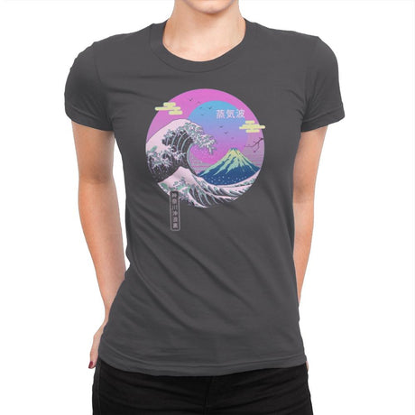 Wave Aesthetics - Womens Premium T-Shirts RIPT Apparel Small / Heavy Metal