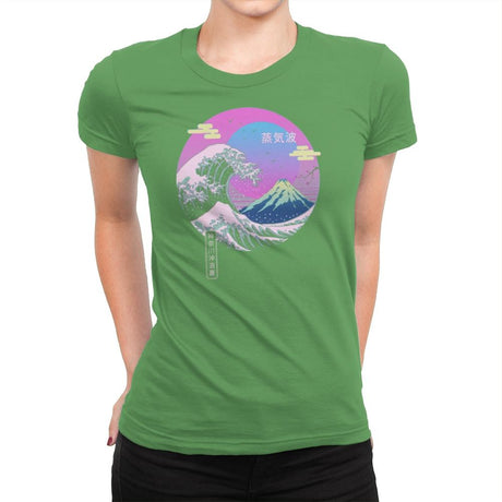 Wave Aesthetics - Womens Premium T-Shirts RIPT Apparel Small / Kelly