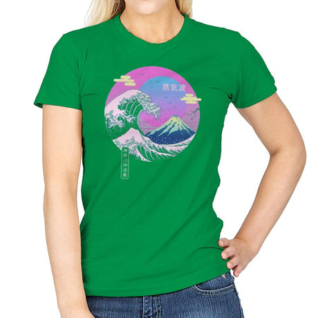 Wave Aesthetics - Womens T-Shirts RIPT Apparel Small / Irish Green