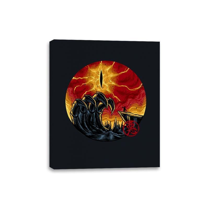 wave of evil - Canvas Wraps Canvas Wraps RIPT Apparel 8x10 / Black