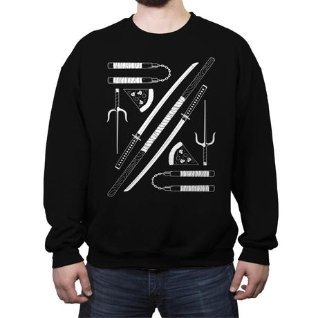 Way of the Ninja - Crew Neck Sweatshirt Crew Neck Sweatshirt RIPT Apparel Small / Black