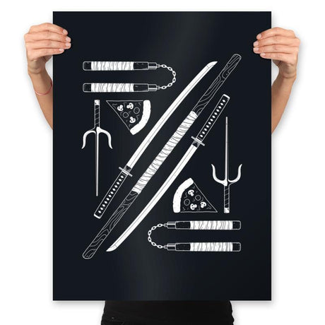 Way of the Ninja - Prints Posters RIPT Apparel 18x24 / Black