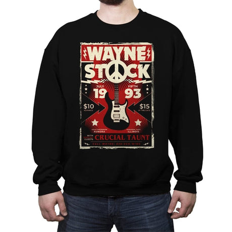 Wayne Stock - Crew Neck Sweatshirt Crew Neck Sweatshirt RIPT Apparel Small / Black