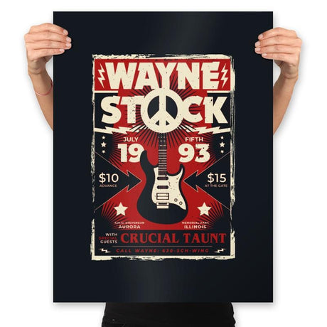 Wayne Stock - Prints Posters RIPT Apparel 18x24 / Black