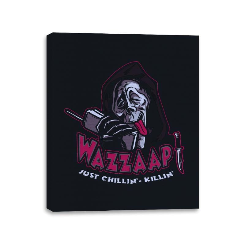 Wazzaap - Canvas Wraps Canvas Wraps RIPT Apparel 11x14 / Black