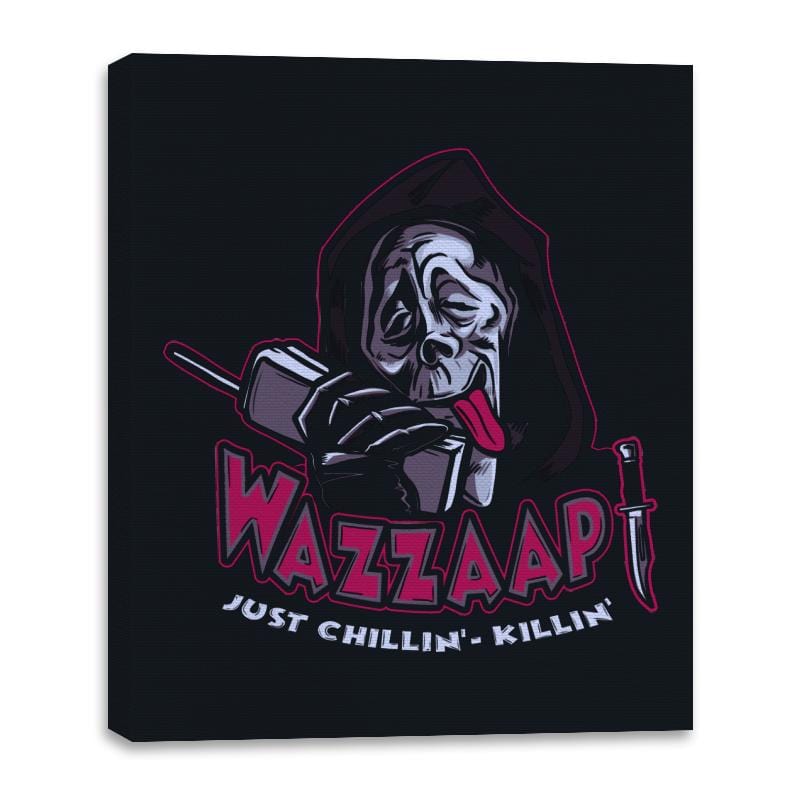 Wazzaap - Canvas Wraps Canvas Wraps RIPT Apparel 16x20 / Black