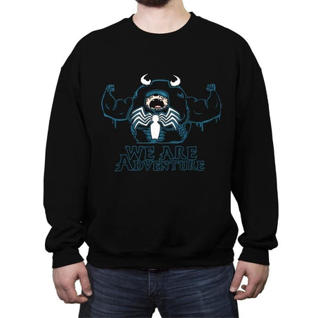 We Are Adventure - Crew Neck Sweatshirt Crew Neck Sweatshirt RIPT Apparel Small / Black