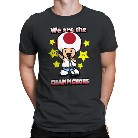 We are the Champignons - Mens Premium T-Shirts RIPT Apparel Small / Heavy Metal