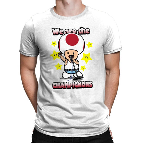 We are the Champignons - Mens Premium T-Shirts RIPT Apparel Small / White