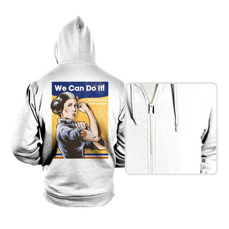 We Can Do It - Hoodies Hoodies RIPT Apparel Medium / White