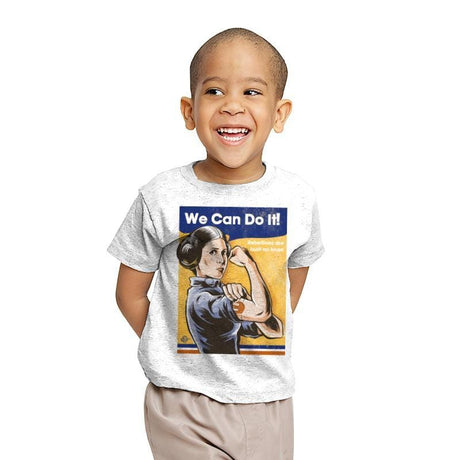 We Can Do It - Youth T-Shirts RIPT Apparel X-large / White