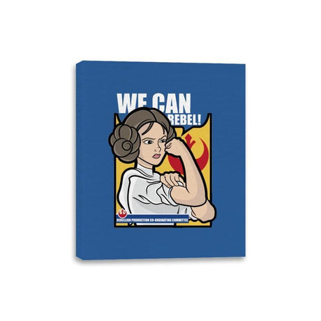 We Can Rebel! - Canvas Wraps Canvas Wraps RIPT Apparel 8x10 / Royal