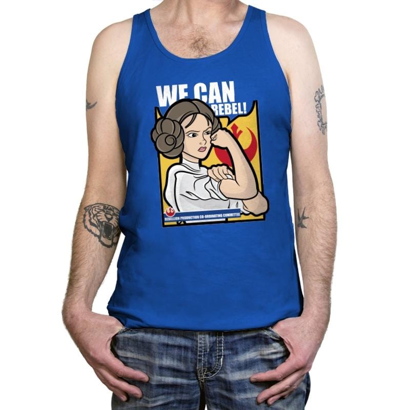 We Can Rebel! - Tanktop Tanktop RIPT Apparel X-Small / True Royal