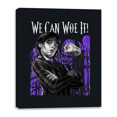 We Can Woe It - Canvas Wraps Canvas Wraps RIPT Apparel 16x20 / Black