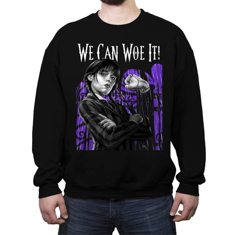 We Can Woe It - Crew Neck Sweatshirt Crew Neck Sweatshirt RIPT Apparel Small / Black