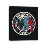 We Choose Love - Canvas Wraps Canvas Wraps RIPT Apparel 11x14 / Black