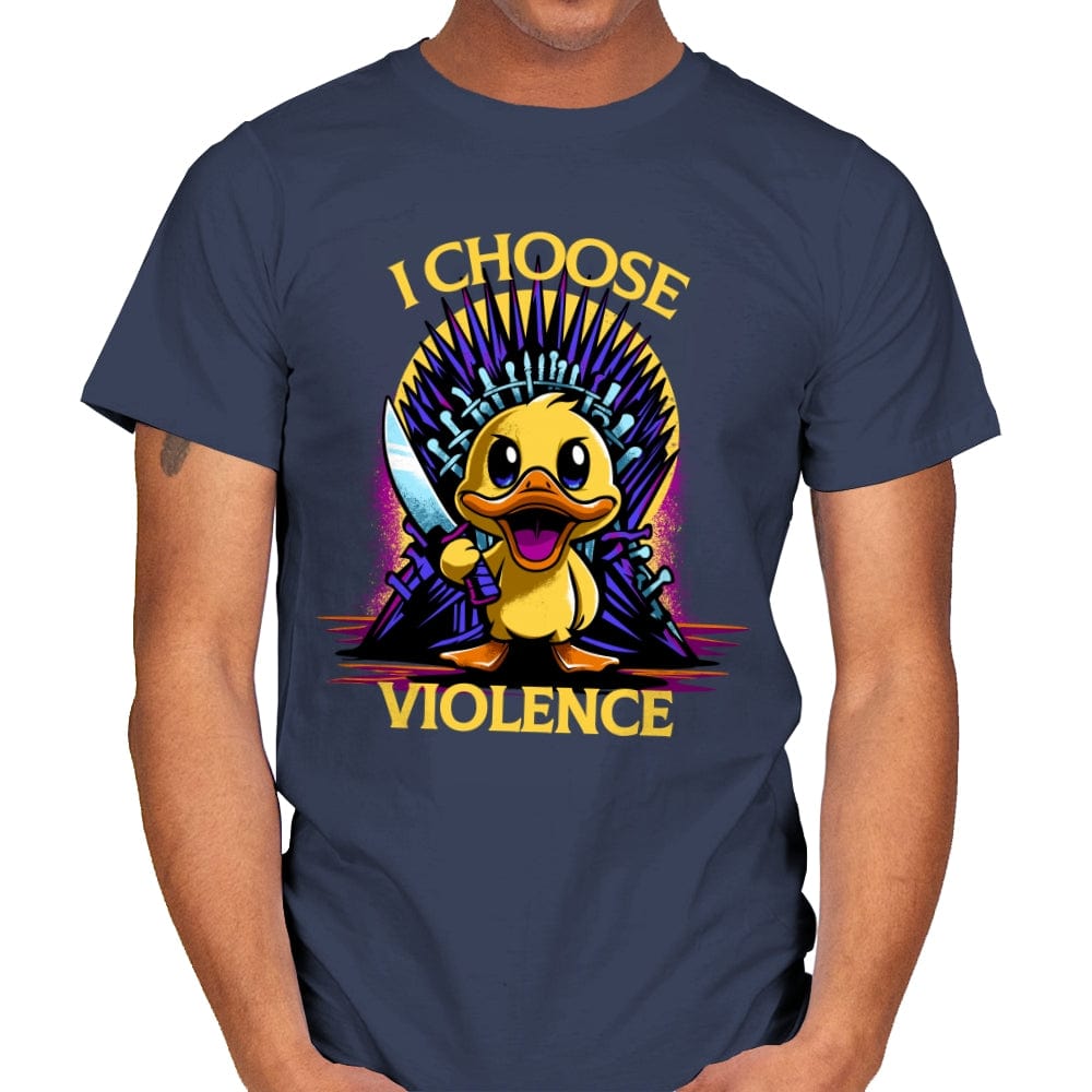 We Choose Violence - Mens T-Shirts RIPT Apparel Small / Navy