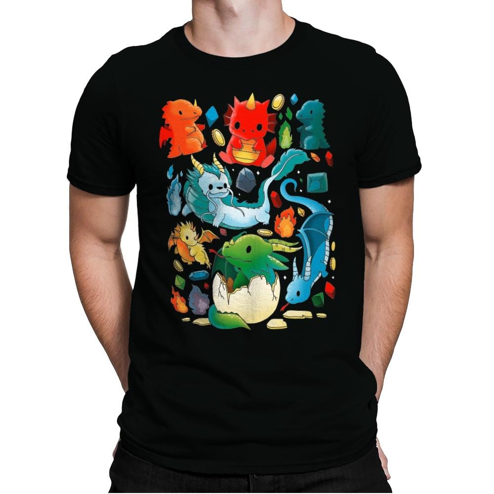 We Love Dragons - Mens Premium T-Shirts RIPT Apparel Small / Black