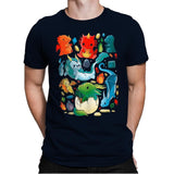 We Love Dragons - Mens Premium T-Shirts RIPT Apparel Small / Midnight Navy