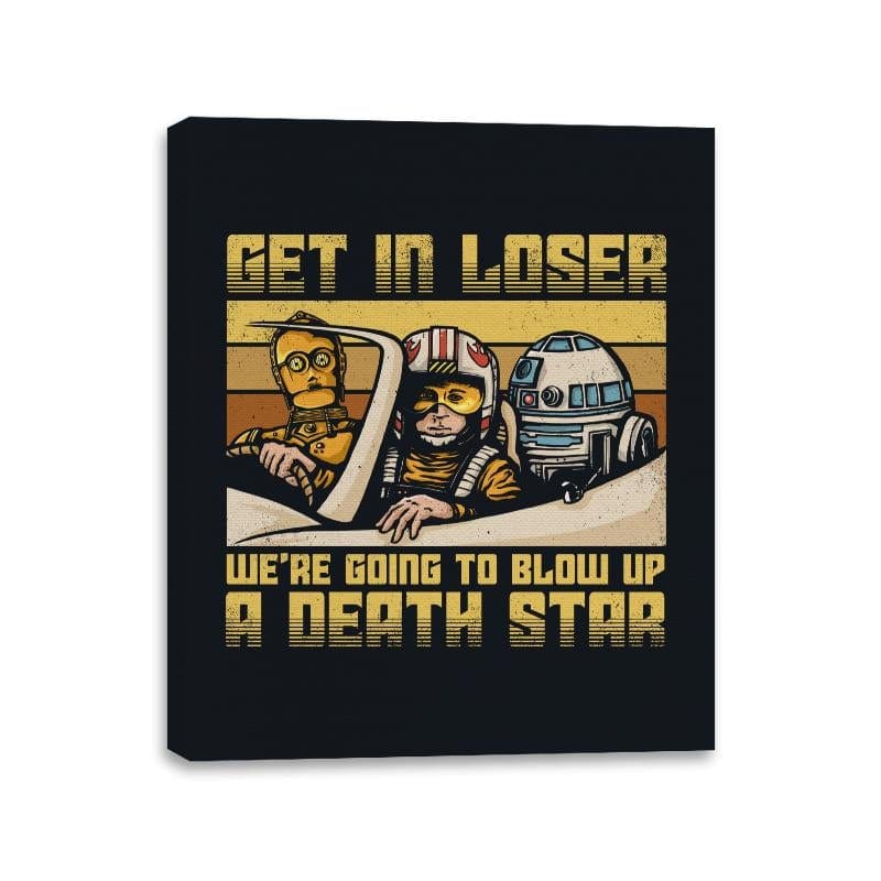 We're going to blow up a Death Star - Best Seller - Canvas Wraps Canvas Wraps RIPT Apparel 11x14 / Black