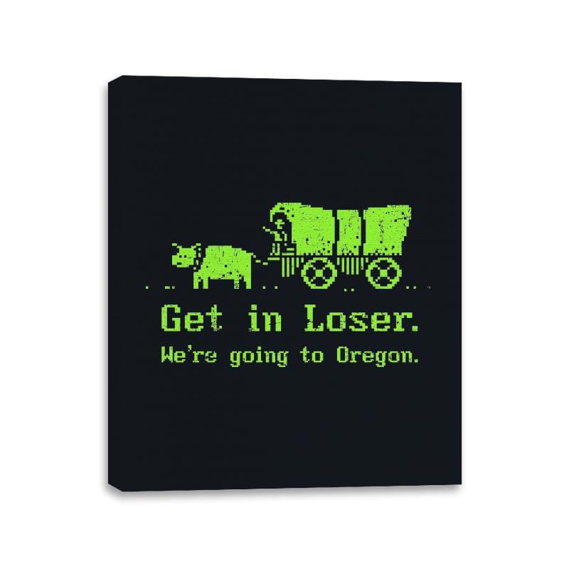 We're Going to Oregon - Canvas Wraps Canvas Wraps RIPT Apparel 11x14 / Black